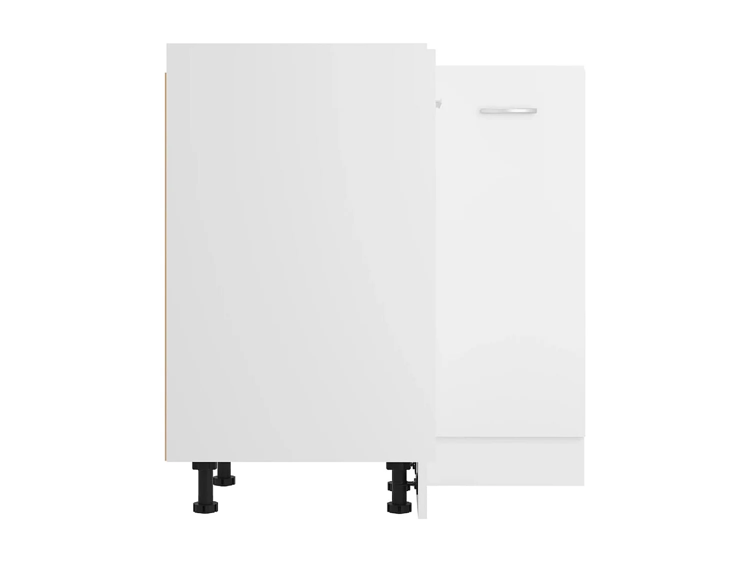 Armoire de plancher d'angle blanc 75,5x75,5x81,5 cm bois