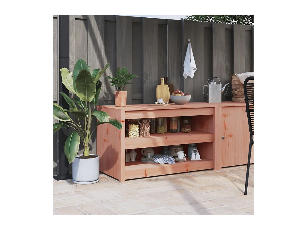 Mobile da cucina da esterno 106x55x64 cm in legno massello Douglas