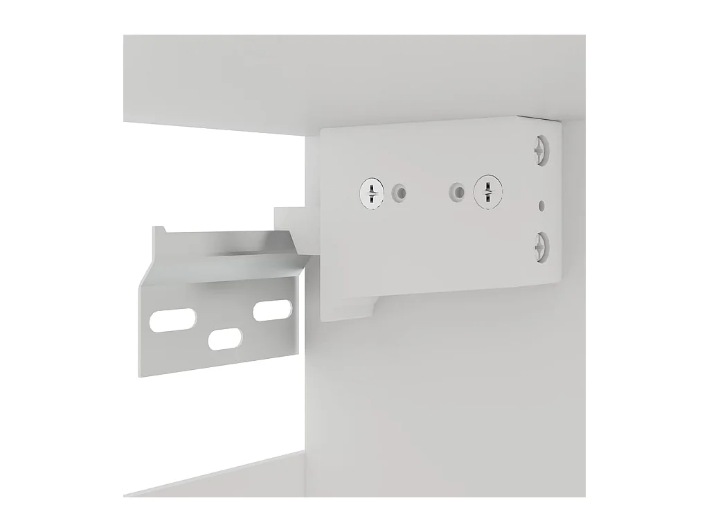 Vetrina sospesa Nera 60x31x60 cm MDF