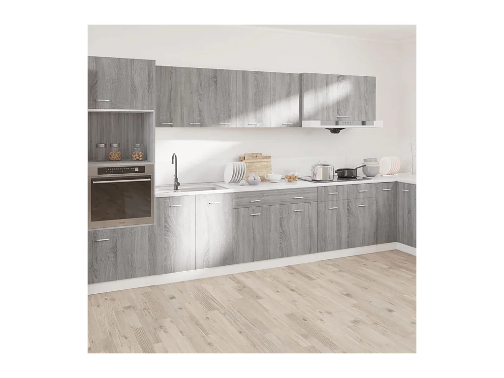 Armoire de plancher à tiroir Sonoma gris 50x46x81,5 cm