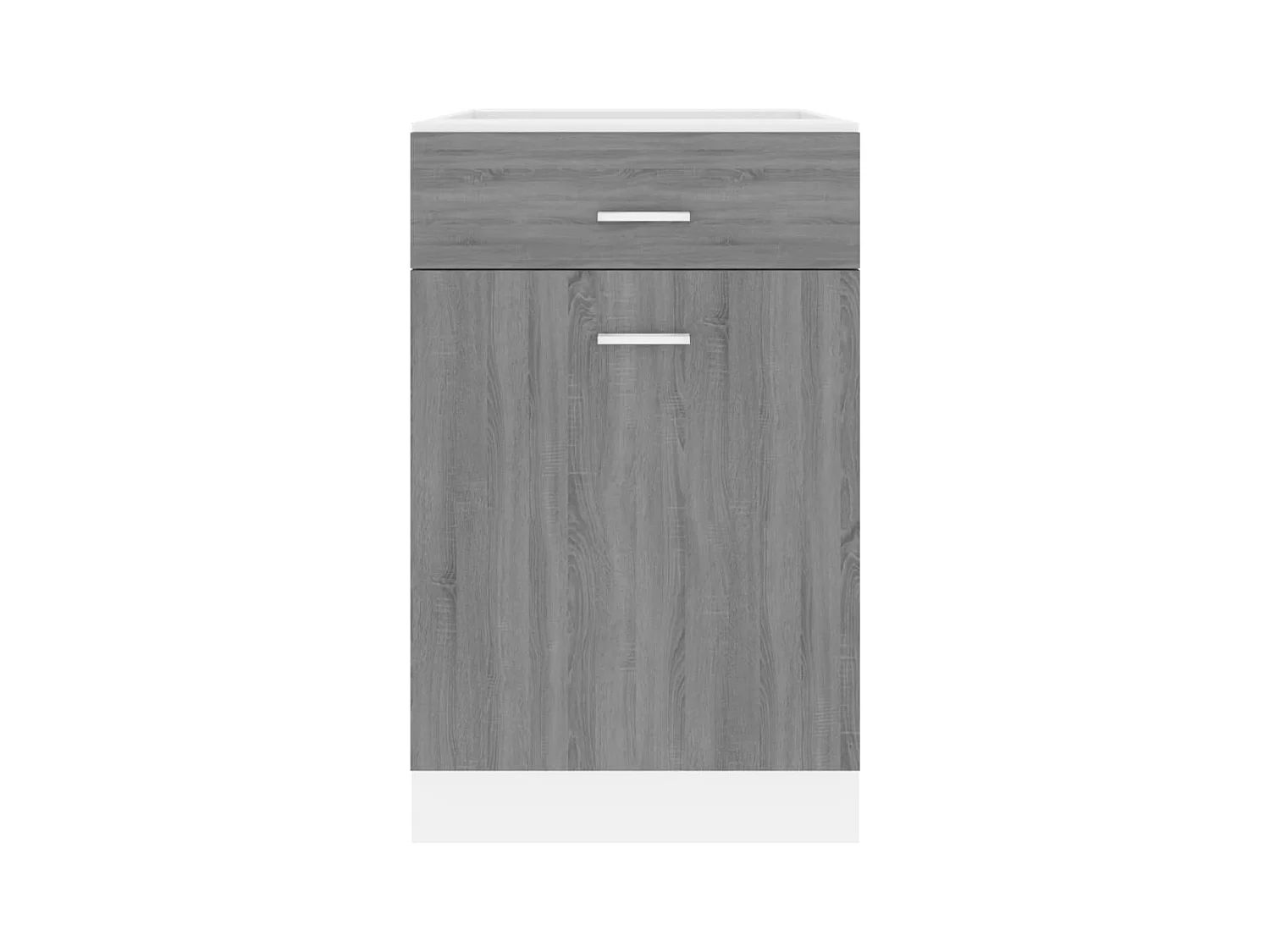 Armoire de plancher à tiroir Sonoma gris 50x46x81,5 cm