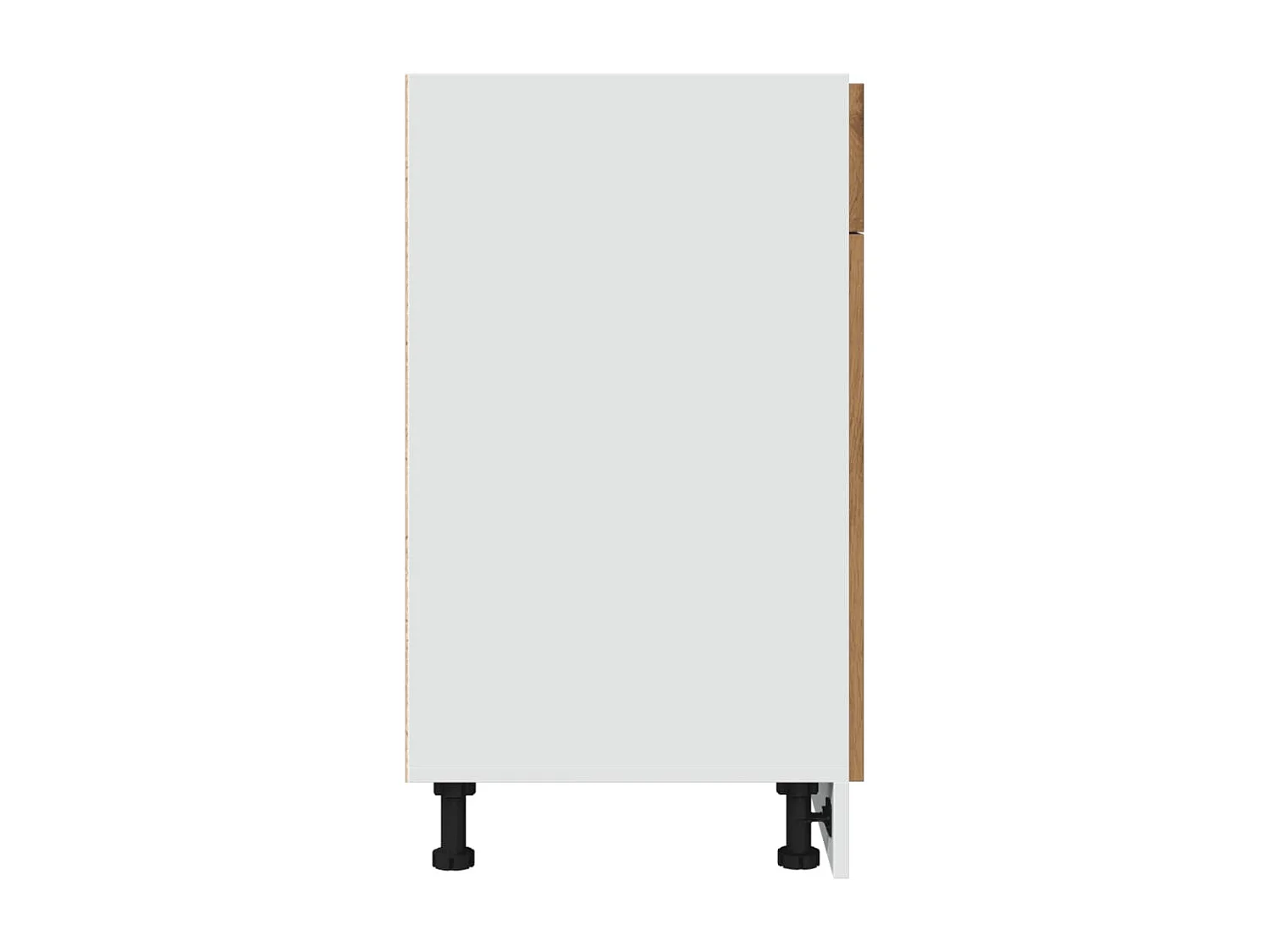 Handgefertigter Unterschrank aus Eichenholz mit Schublade 50x46x81,5 cm