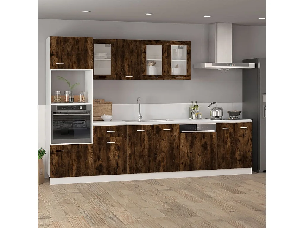 Mobile pensile Rovere affumicato 39,5x31x60 cm MDF