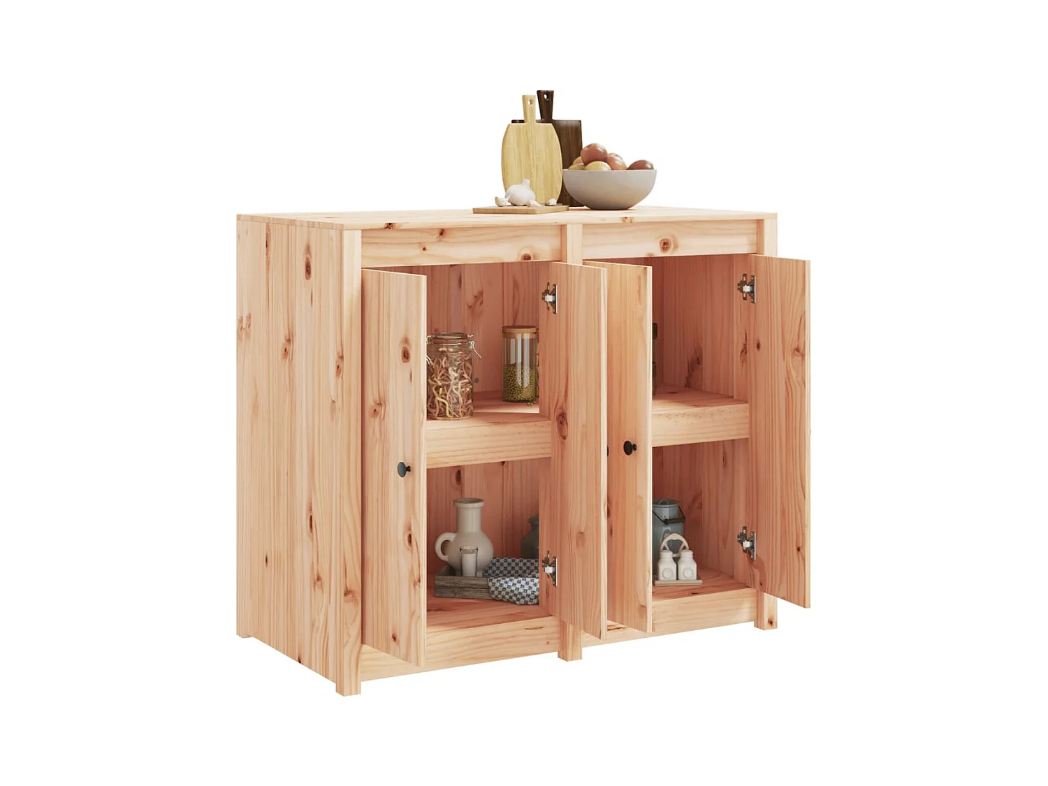 Mobile da cucina da esterno in legno massello di pino