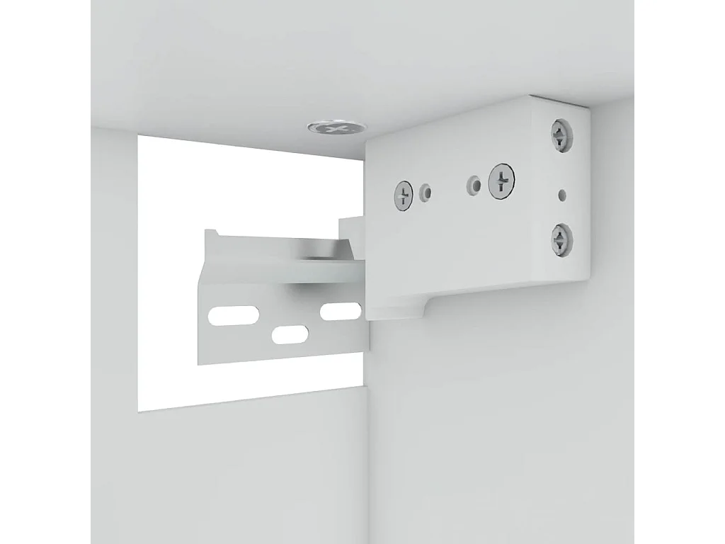 Hängevitrine Räuchereiche 60x31x60 cm Holzwerkstoff