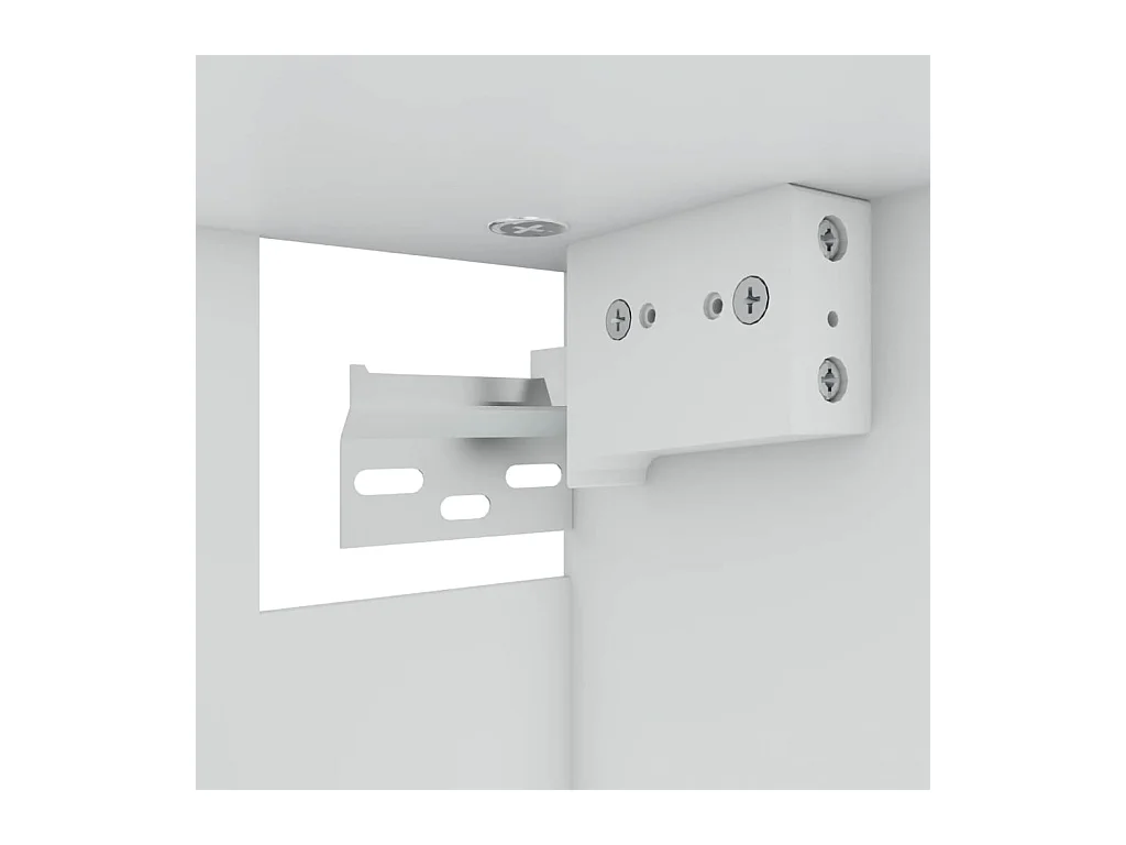 Vetrina sospesa Rovere affumicato 60x31x60 cm MDF