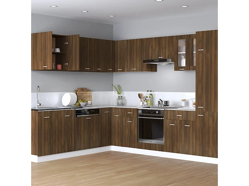 Hangkast Bruin eiken 60x31x60 cm Bewerkt hout