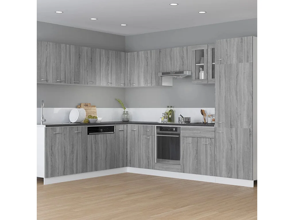 Mueble colgante Sonoma gris 29,5x31x60 cm Madera contrachapada