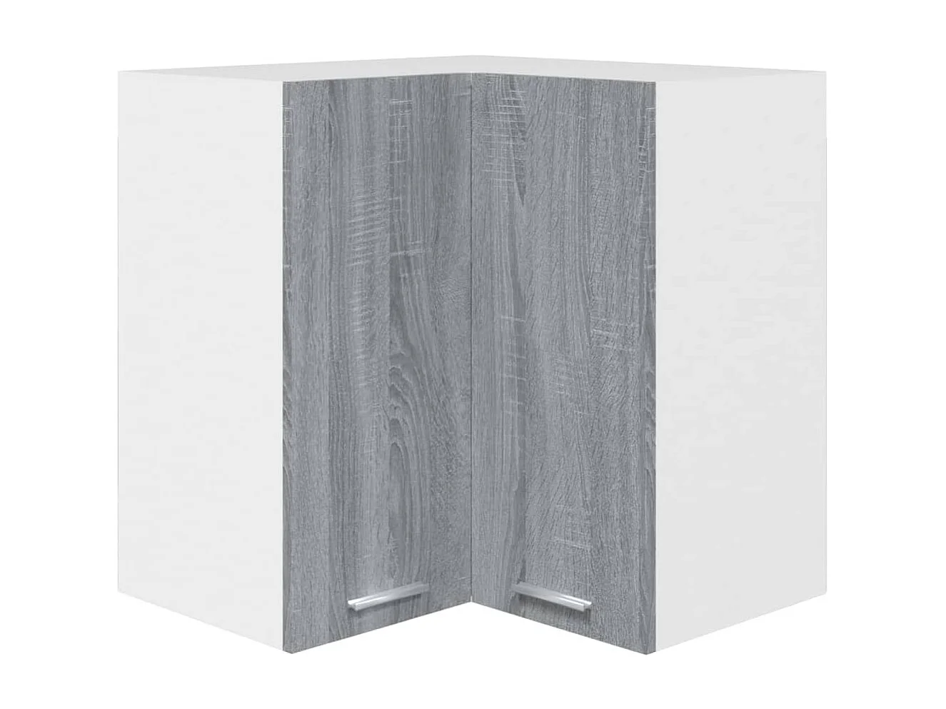 Armoire d'angle suspendue Sonoma gris Bois d'ingénierie