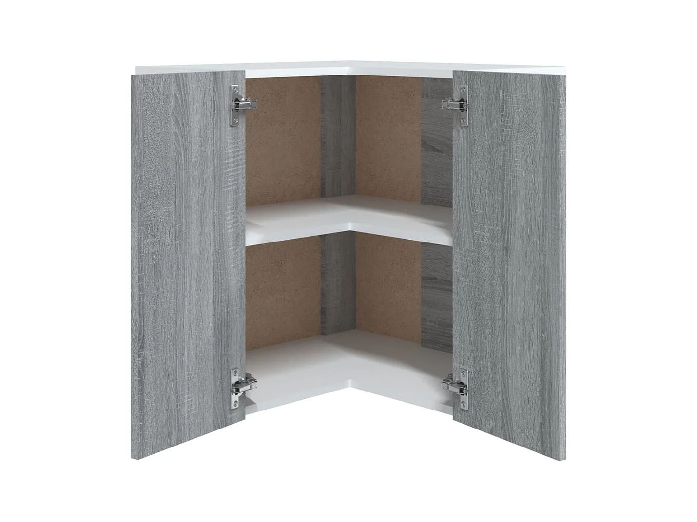 Armoire d'angle suspendue Sonoma gris Bois d'ingénierie