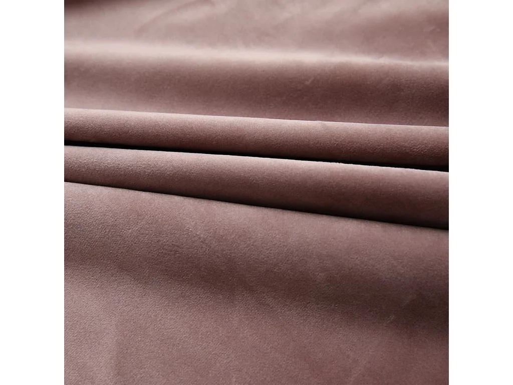 Verdunkelungsvorhang mit Haken Samt Antikrosa 290x245 cm