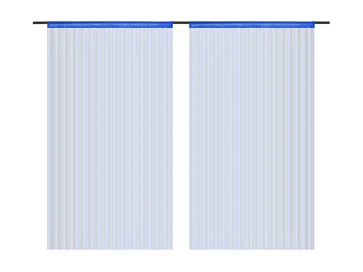Garengordijn 2 stuks 100 x 250 cm Blauw