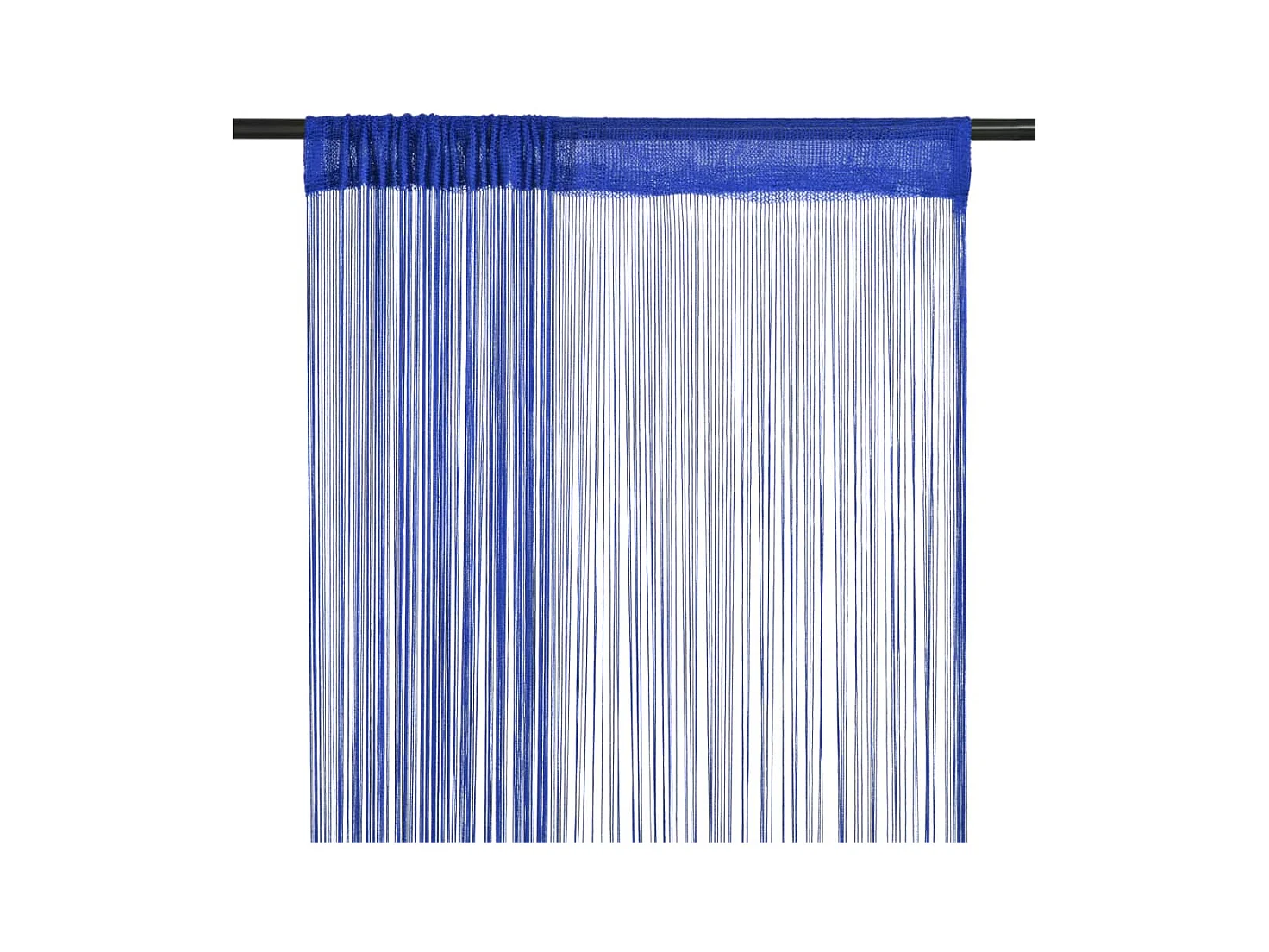 Tenda in filato 2 pz 100 x 250 cm Blu