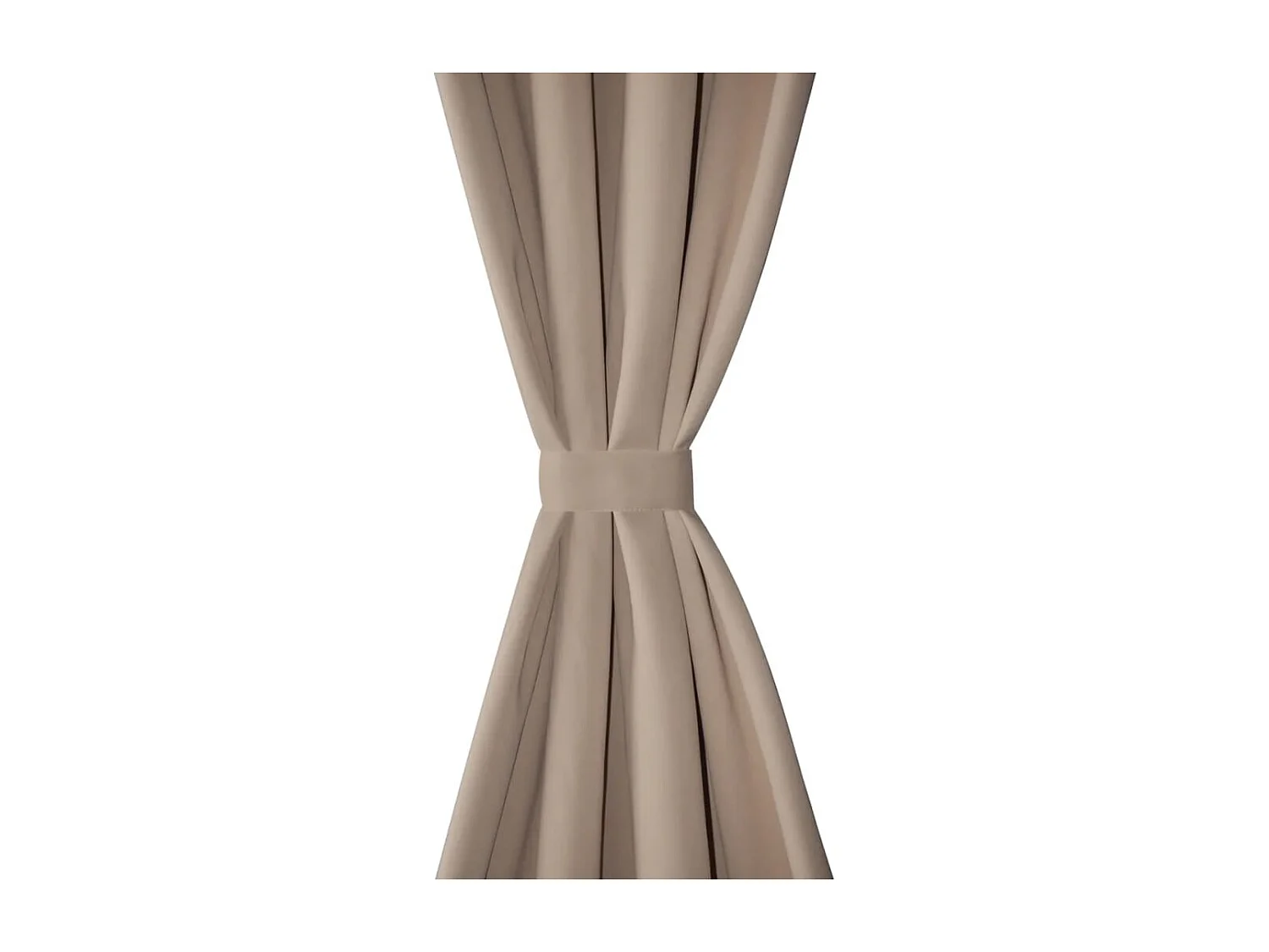 Tenda oscurante 2 pz con occhielli in metallo 135x175 cm Crema