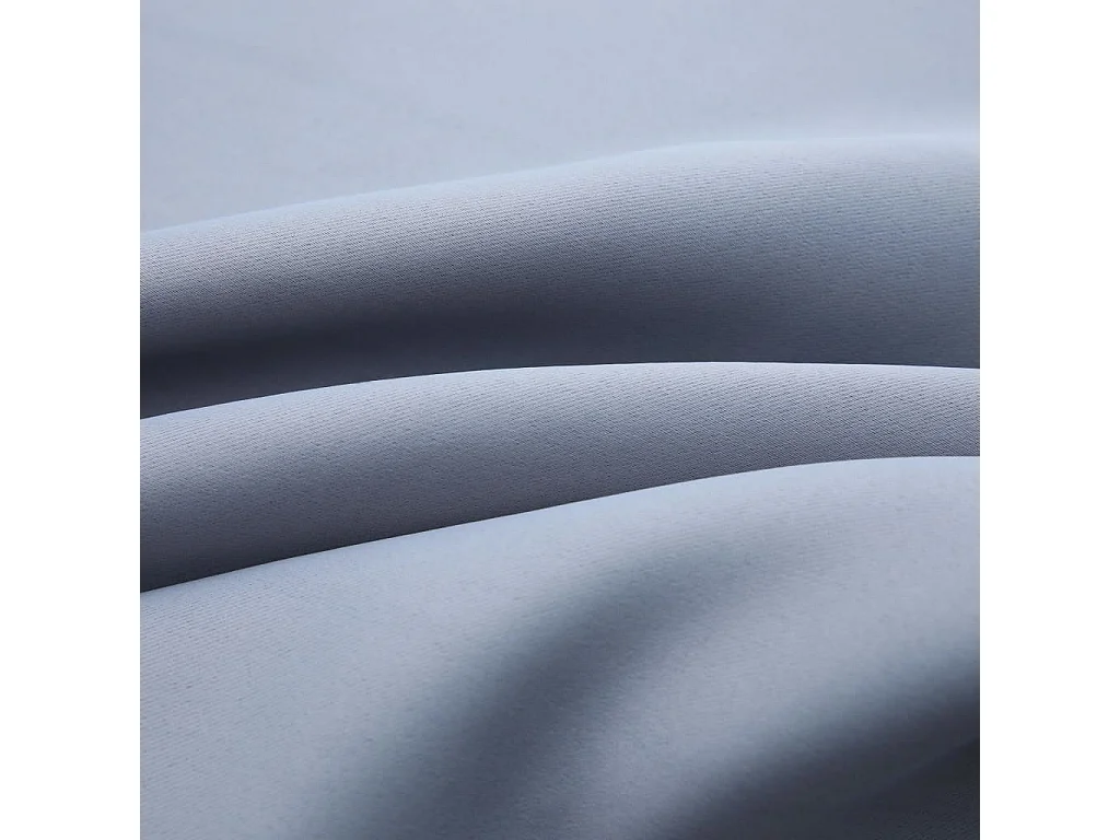 Rideaux occultants avec anneaux en métal 2 pcs Gris 140x175 cm