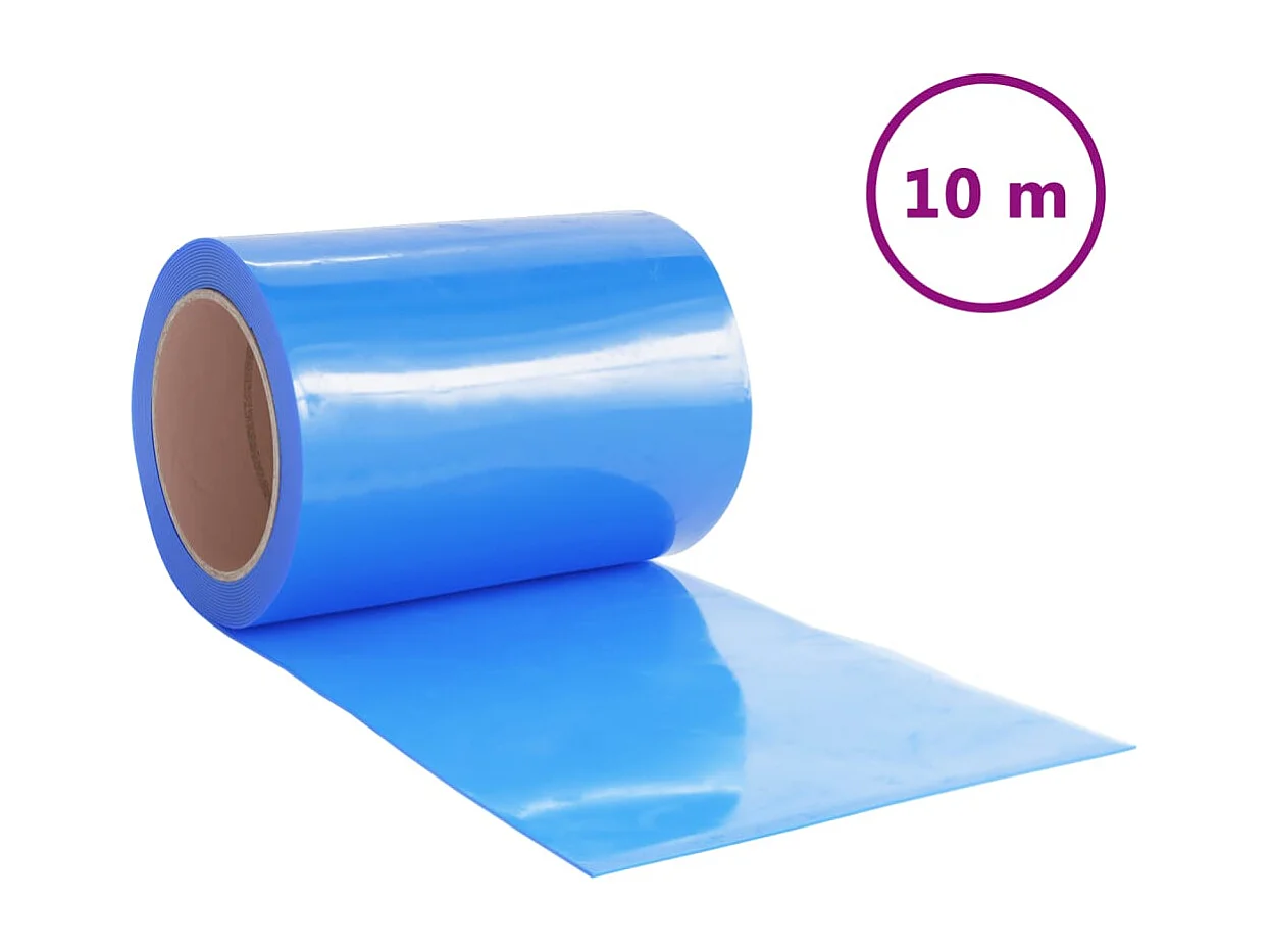 Tenda per porta blu 300 mmx2,6 mm 10 m PVC