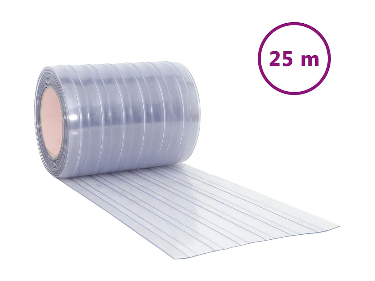 Transparant deurblad 300 mmx2,6 mm 25 m PVC