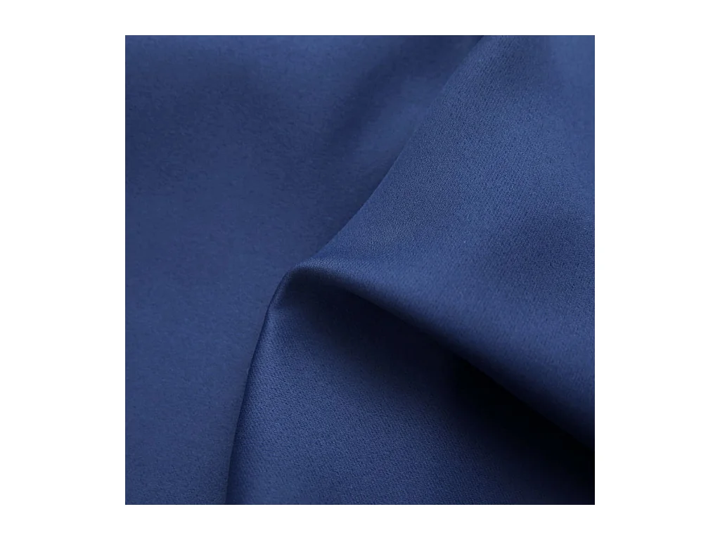 Tende oscuranti con anelli in metallo 2 pz Blu 140x245 cm