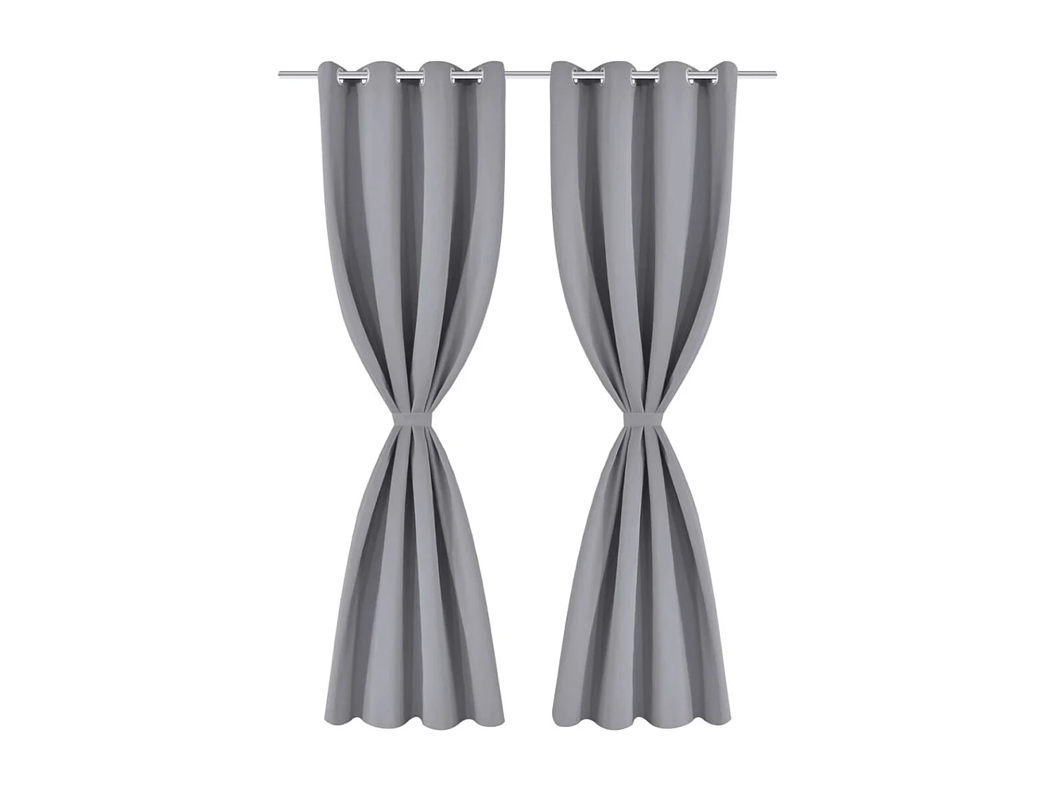 Rideau occultant avec œillets métalliques 270 x 245 cm Gris