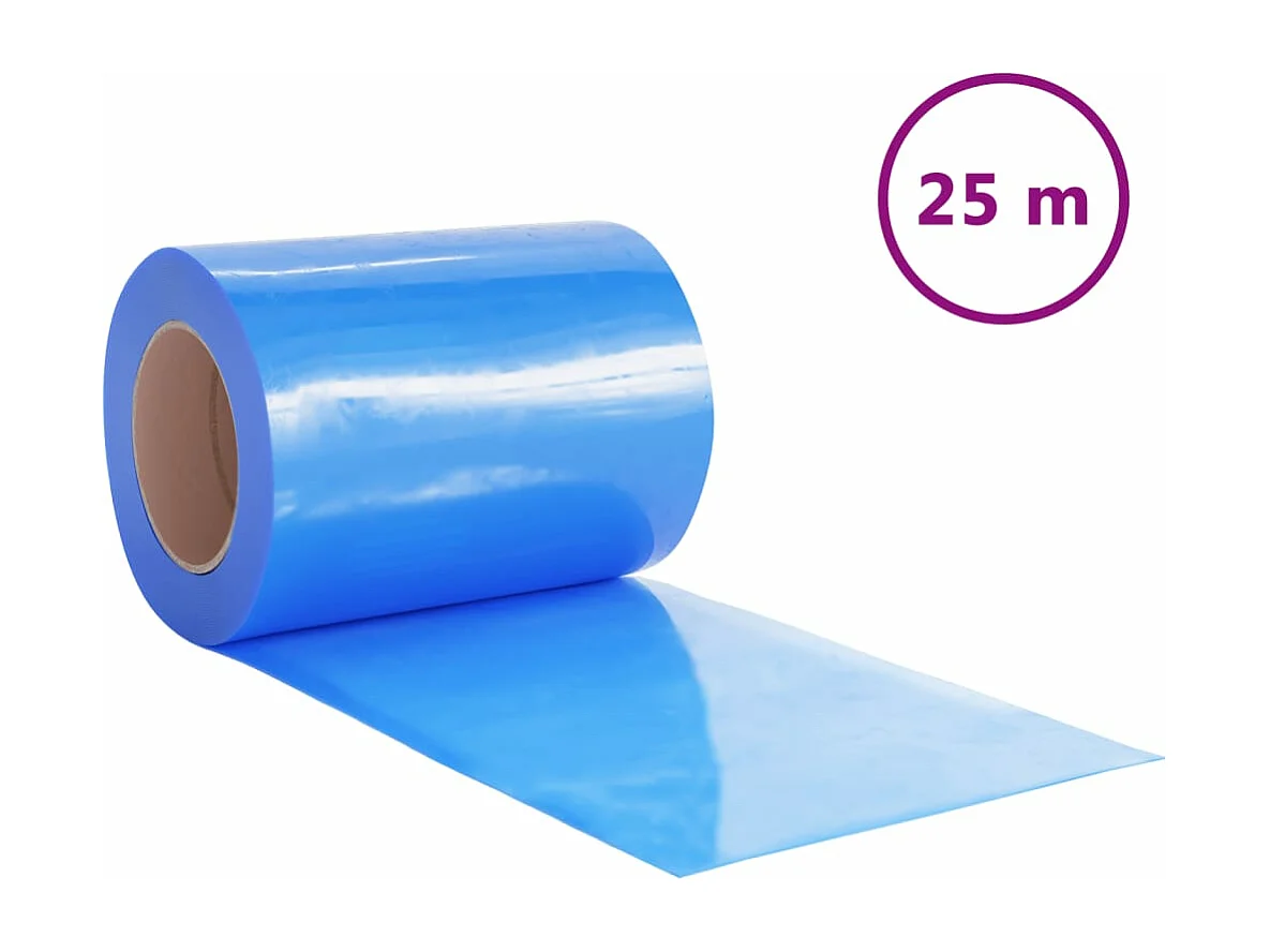 Tenda per porta blu 300 mmx2,6 mm 25 m PVC