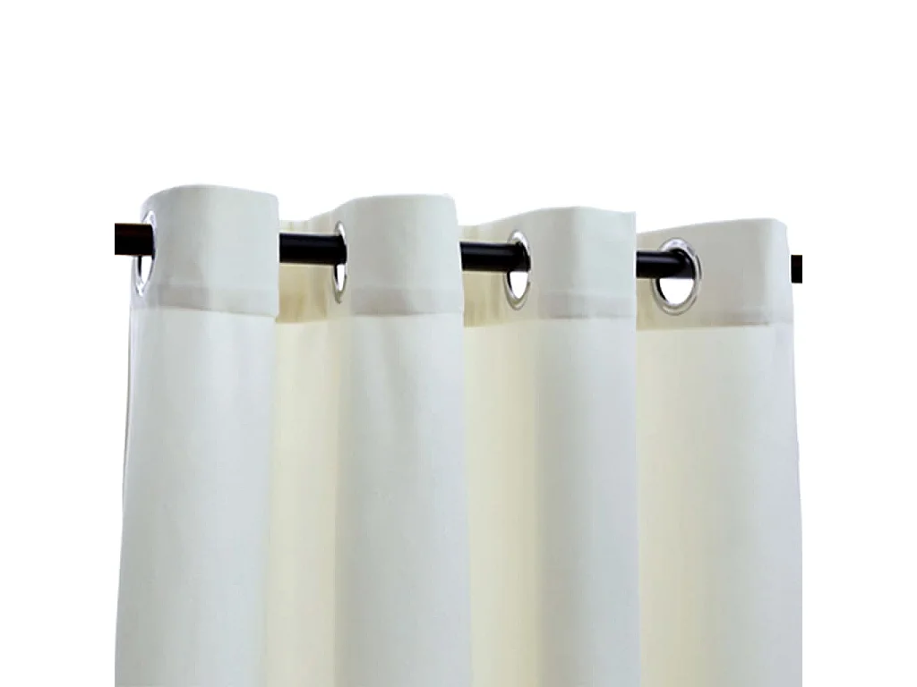 Rideaux occultants avec anneaux 2 pcs Velours Crème 140x175 cm