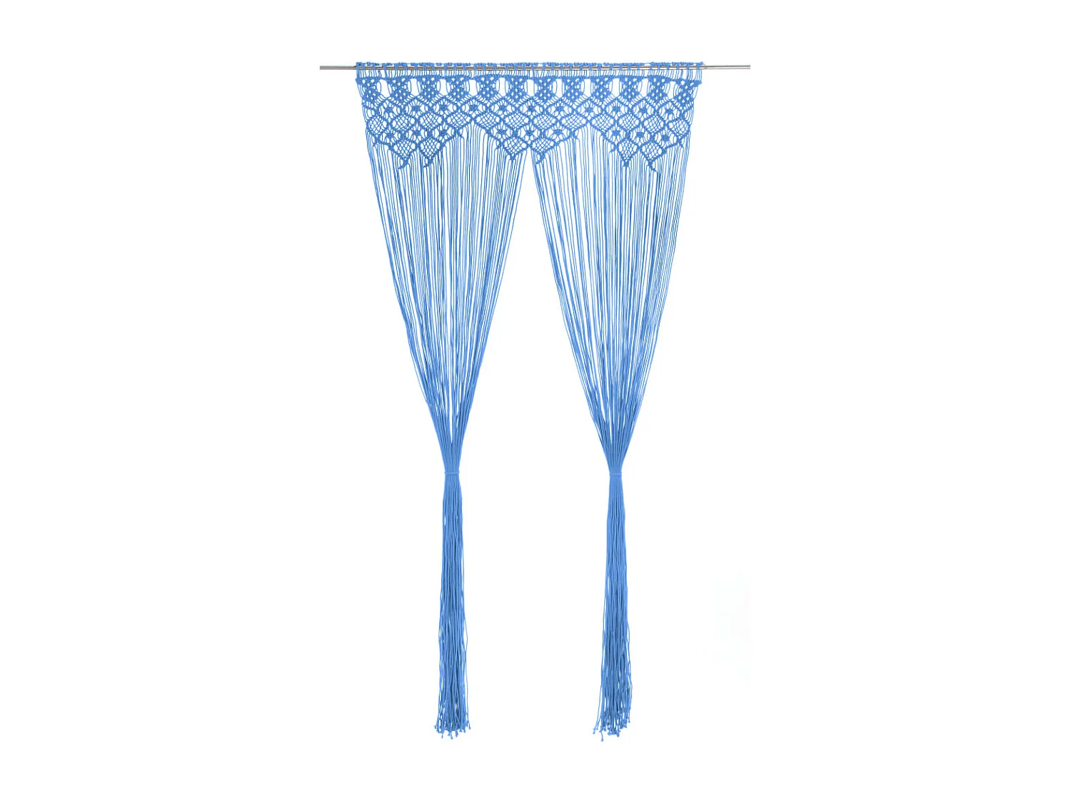 Tenda macramè Blu 140x240 cm Cotone
