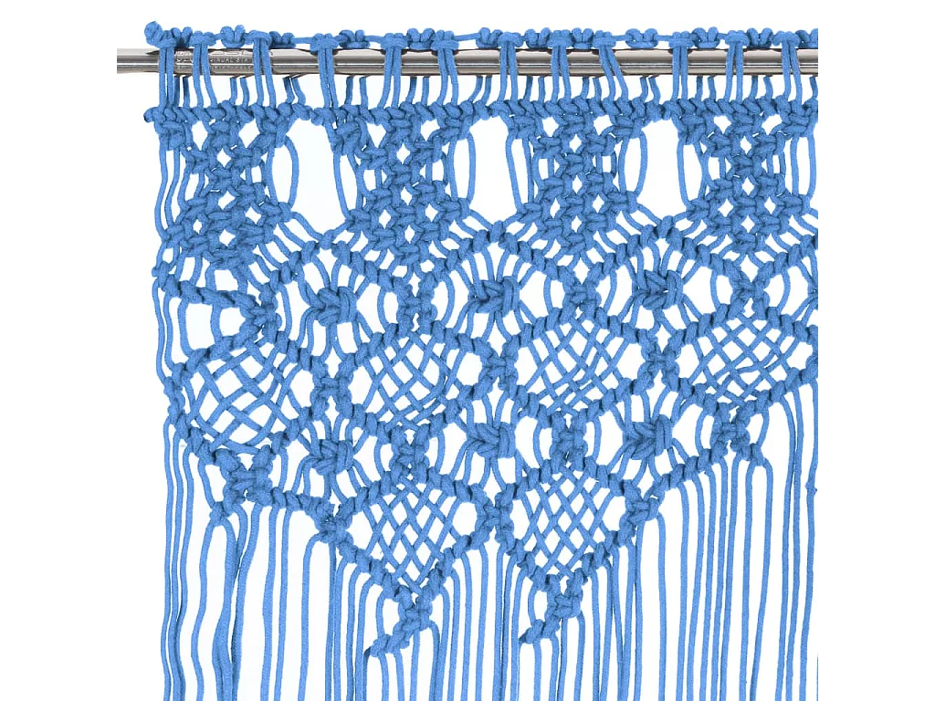 Tenda macramè Blu 140x240 cm Cotone