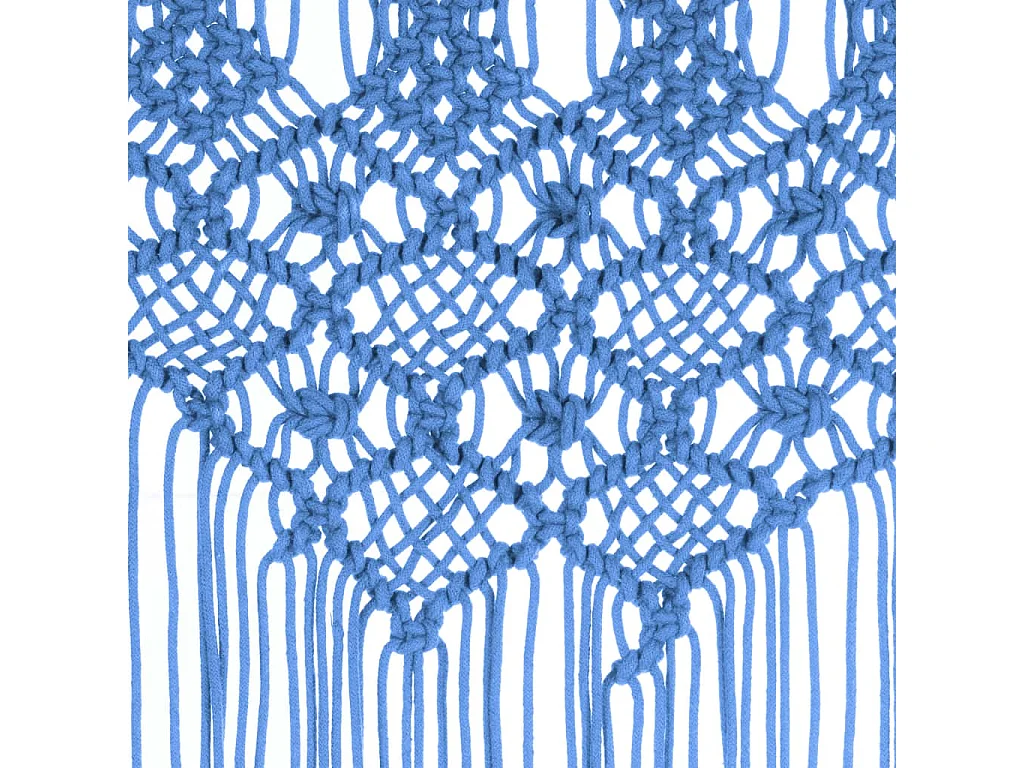 Tenda macramè Blu 140x240 cm Cotone