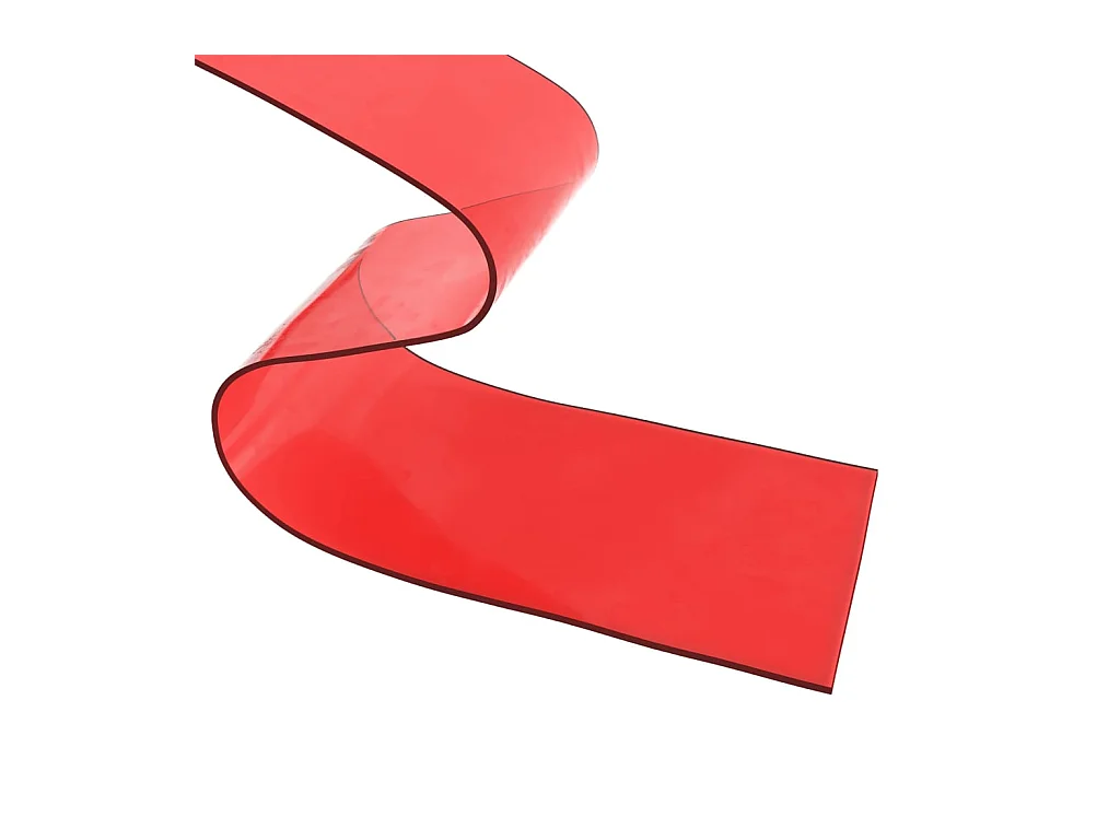 Rood deurgordijn 200 mmx1,6 mm 50 m PVC