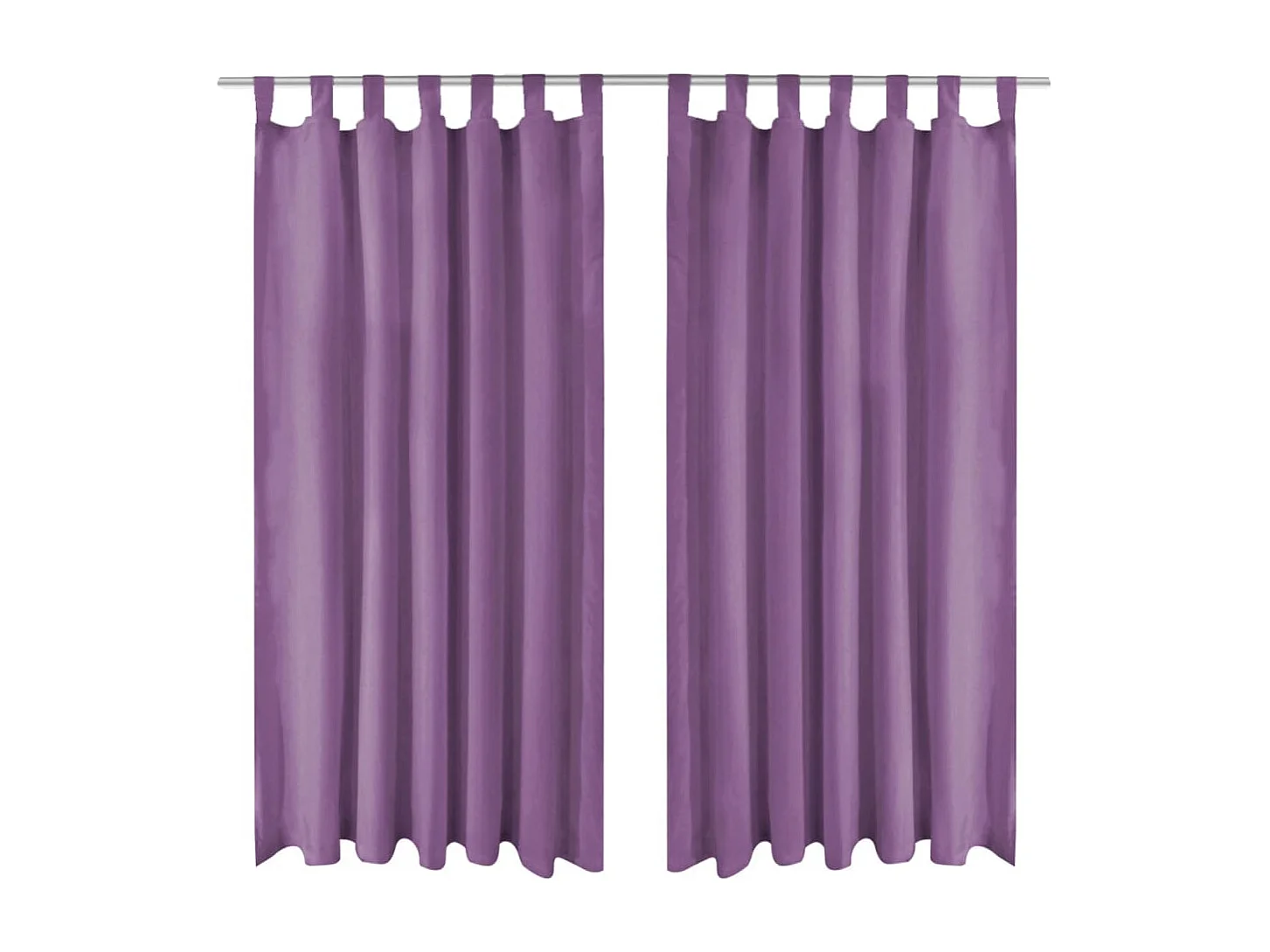 Rideau occultant avec boucles 2 pcs 140 x 225 cm Lilas