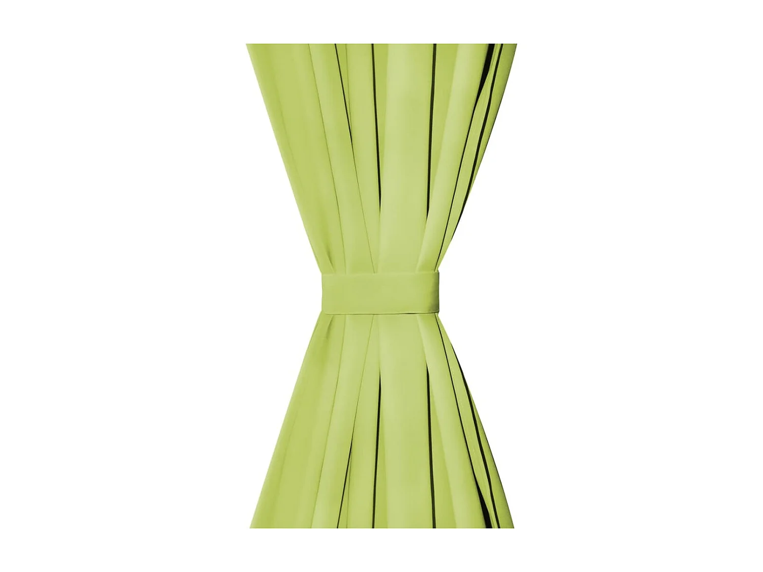 Rideau occultant avec boucles 2 pcs 140 x 225 cm Vert