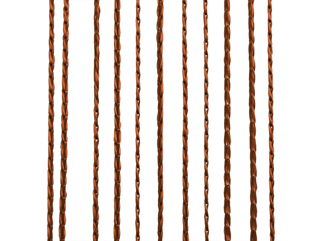 Garnvorhang 2 Stück 140 x 250 cm Braun