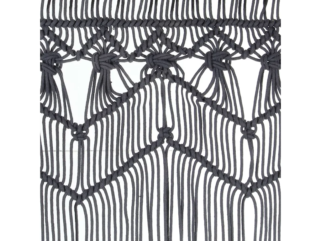 Tenda macramè Antracite 140x240 cm Cotone