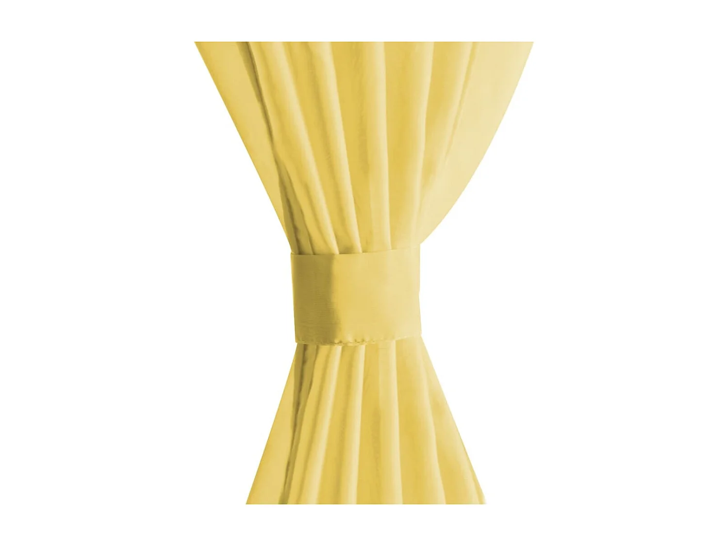 Rideau occultant 2 pcs Voile 140 x 245 cm Jaune