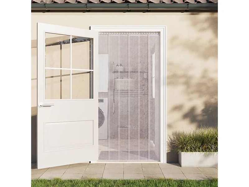 Rideau de porte transparent 200 mmx1,6 mm 50 m PVC