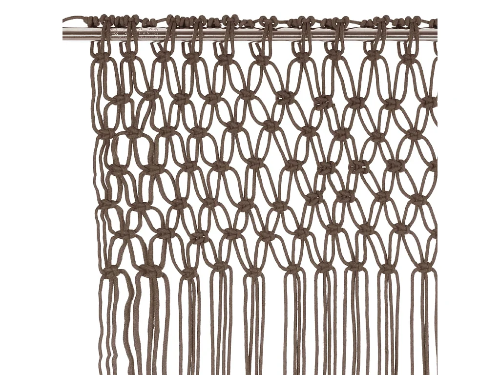 Tenda macramè tortora 140x240 cm Cotone