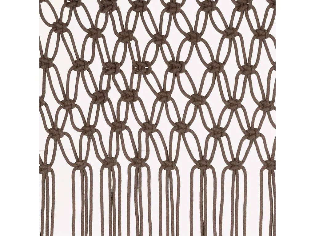 Tenda macramè tortora 140x240 cm Cotone