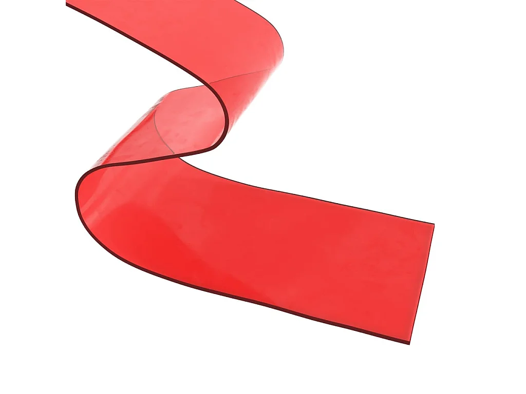 Cortina puerta roja 300 mmx2,6 mm 10 m PVC