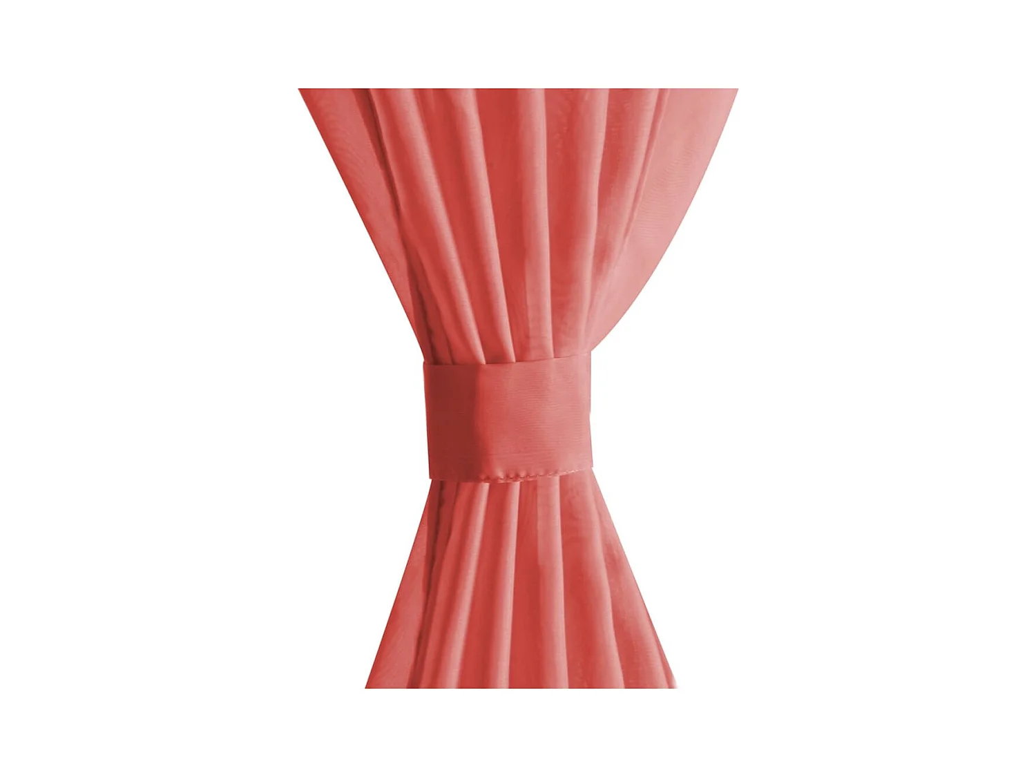 Verduisteringsgordijn 2 stuks Voile 140 x 225 cm Rood