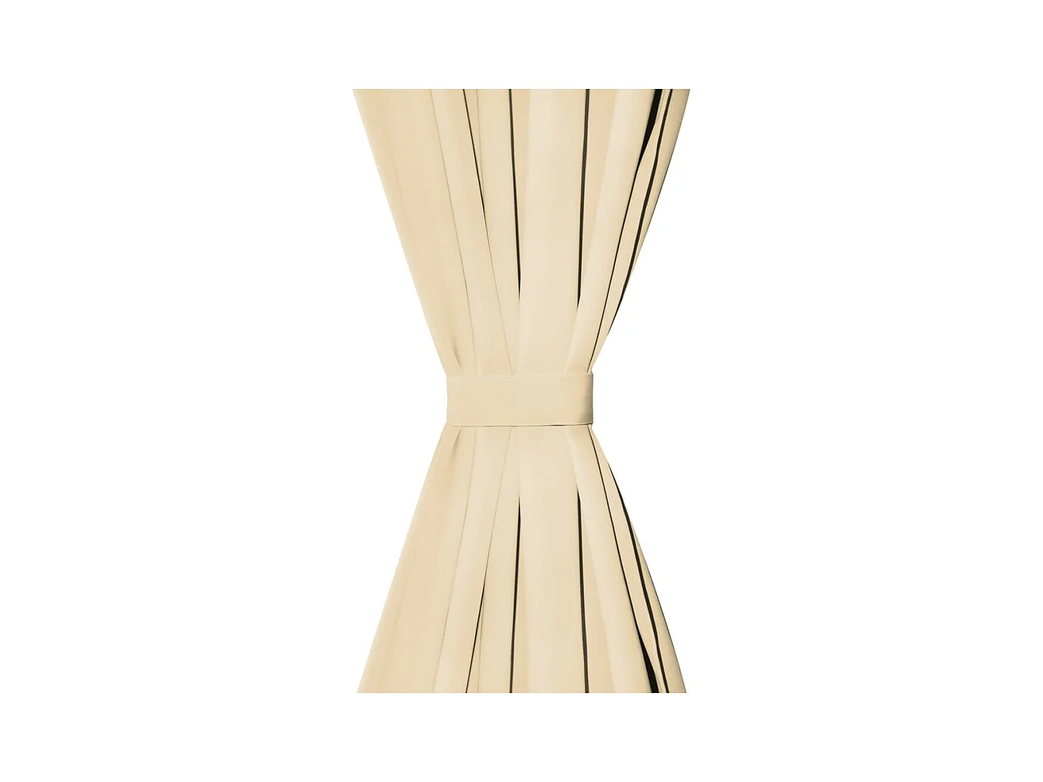 Verdunkelungsvorhang mit Schlaufen, 2 Stück, 140 x 245 cm, Beige