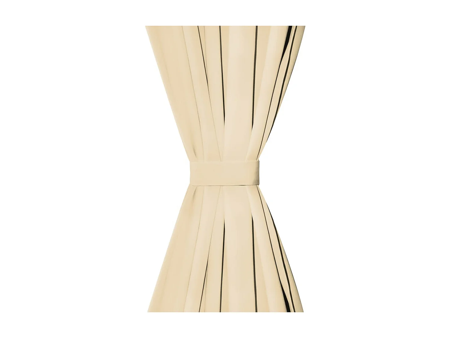 Rideau occultant avec boucles 2 pcs 140 x 245 cm Beige