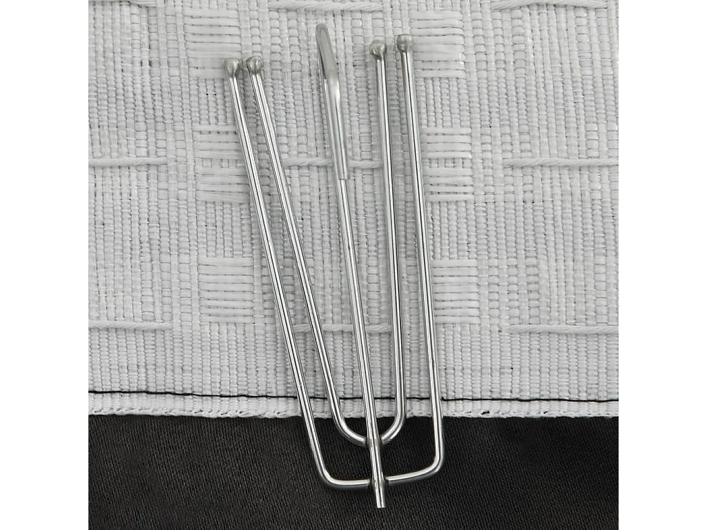 Cortinas blackout look linho gancho 2pcs Antracite 140x225cm