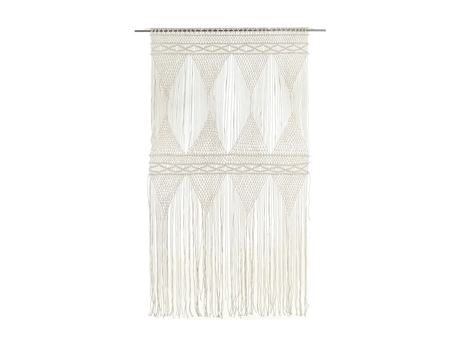 Rideau en macramé 140x240 cm Coton