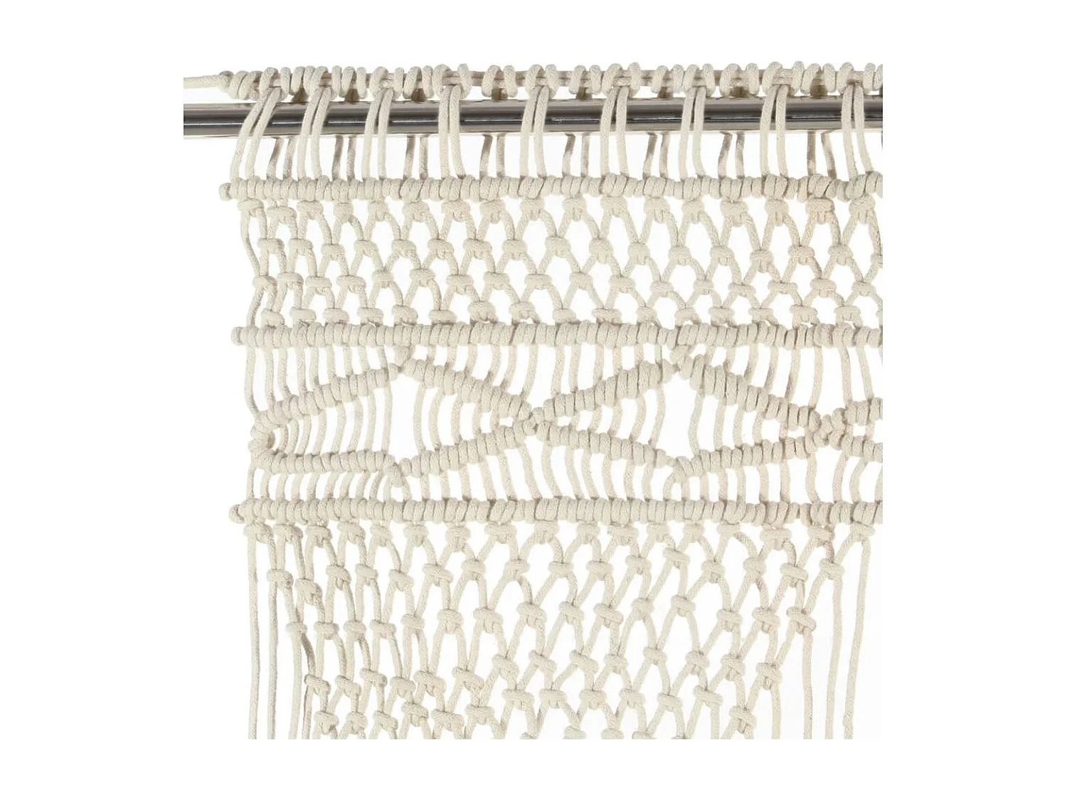 Rideau en macramé 140x240 cm Coton