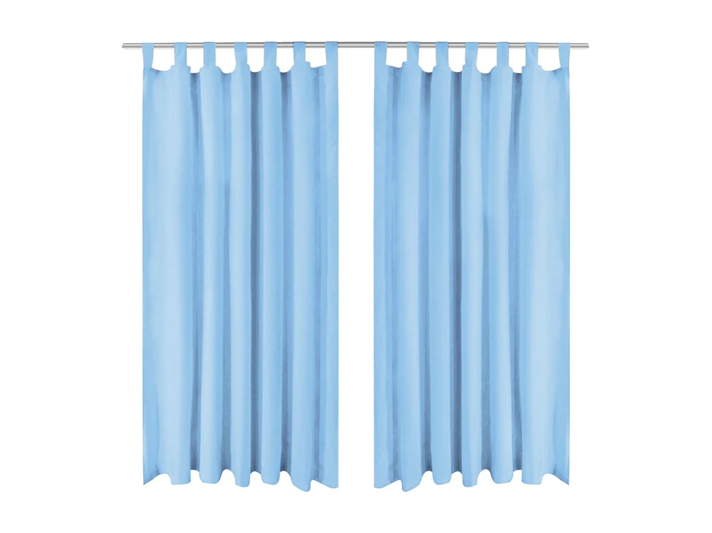 Rideau occultant avec boucles 2 pcs 140 x 225 cm Turquoise