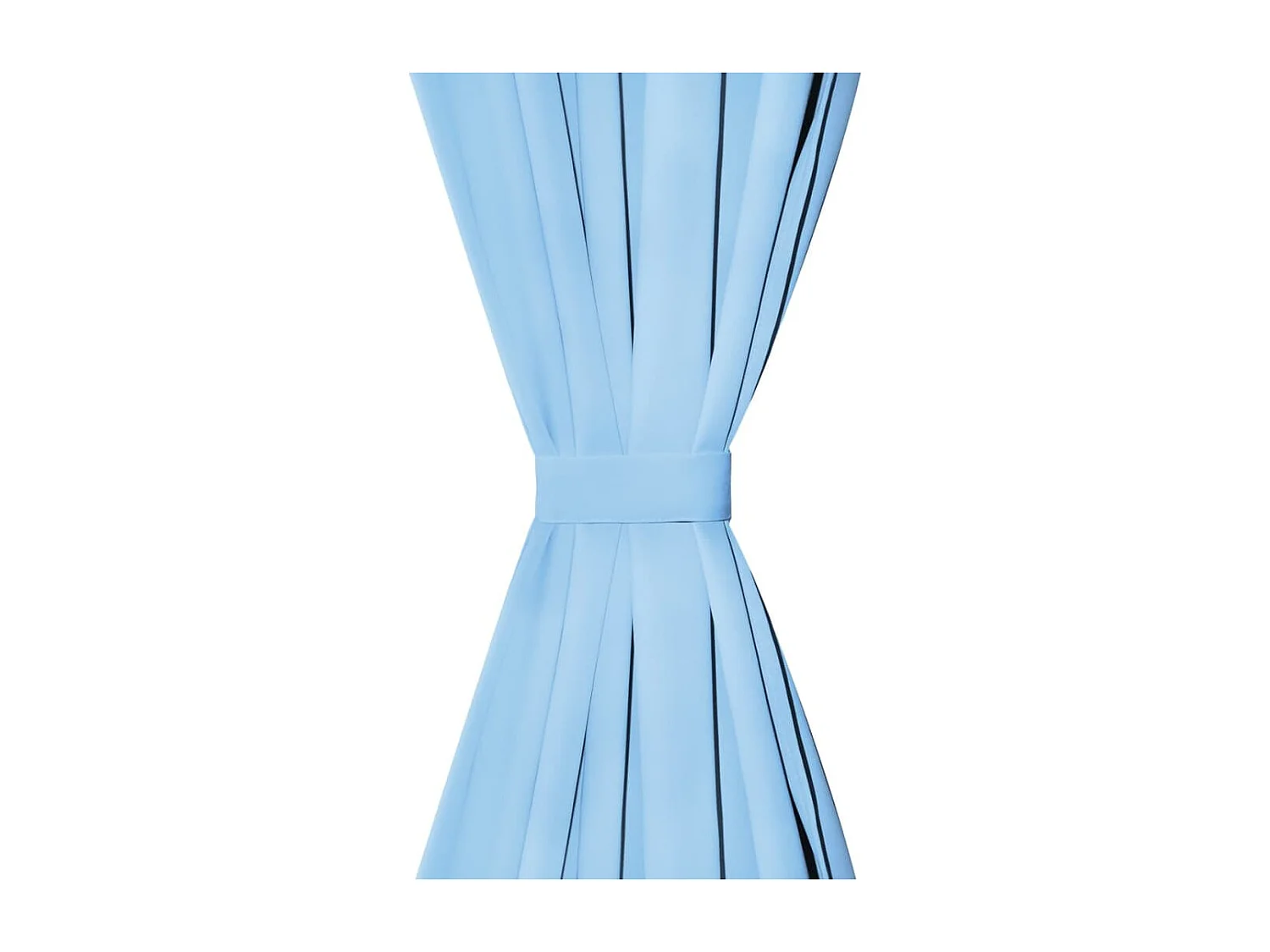 Rideau occultant avec boucles 2 pcs 140 x 225 cm Turquoise