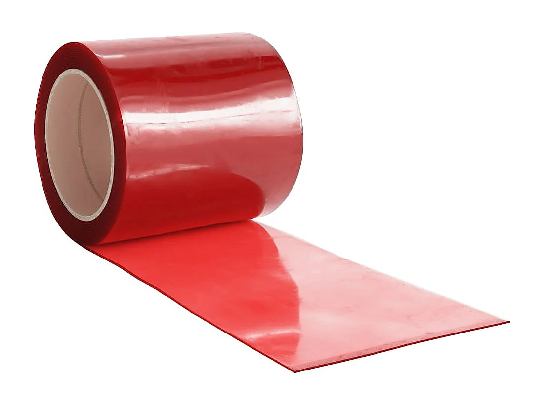 Cortina puerta roja 200 mmx1,6 mm 10 m PVC