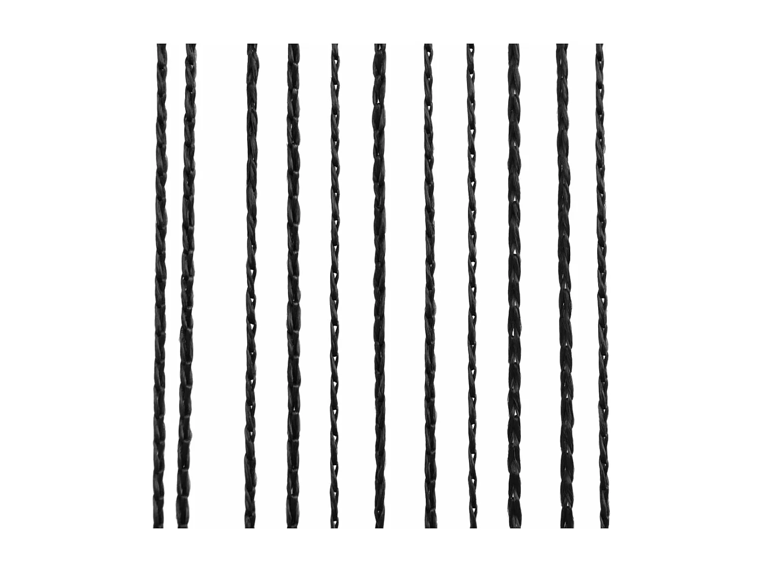 Cortina de hilo 2 piezas 100 x 250 cm Negro