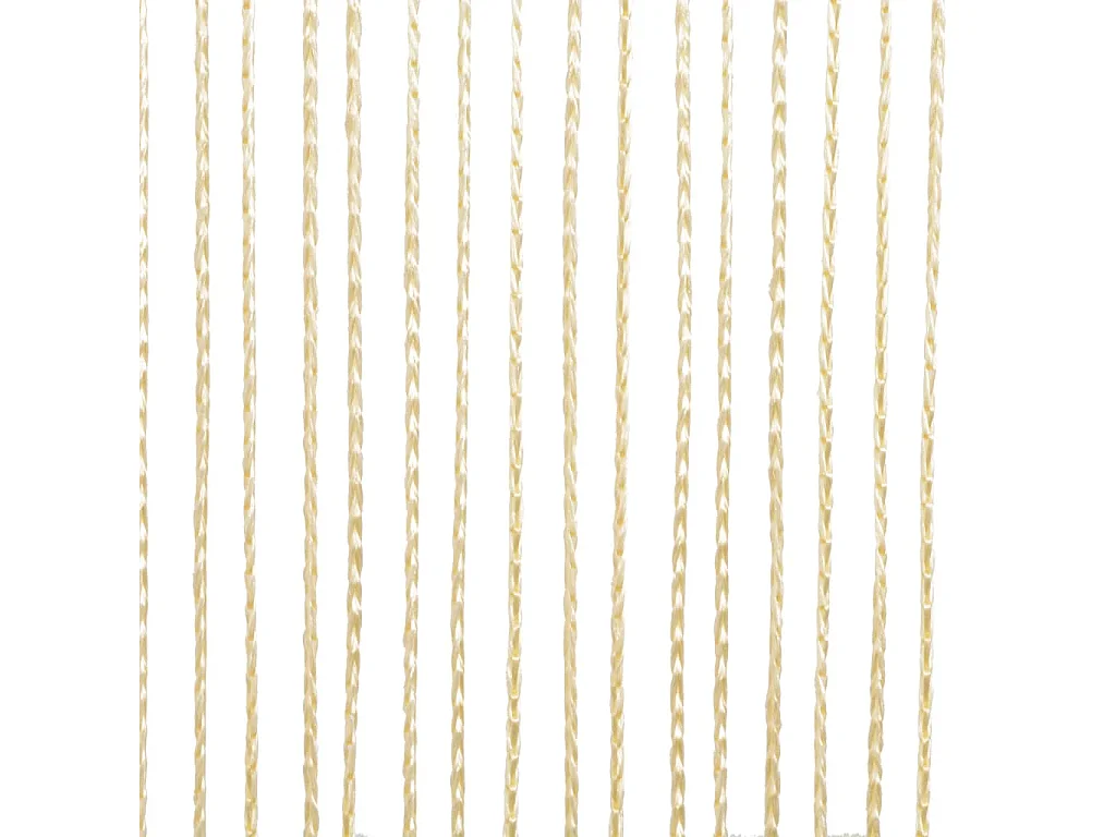 Rideau en fils 2 pcs 100 x 250 cm Crème