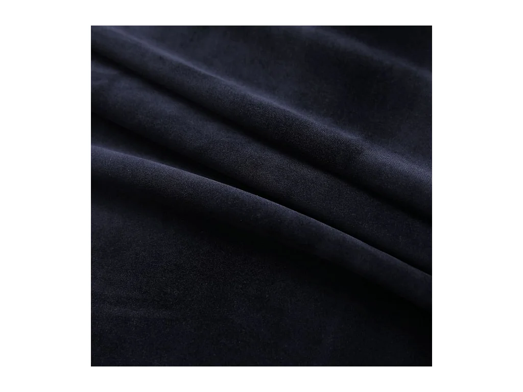 Cortinas blackout com argolas 2 peças veludo preto 140x175 cm